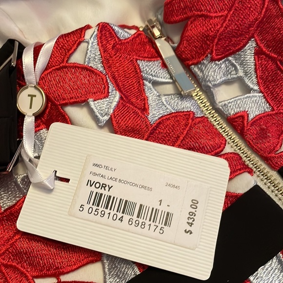 🌟HOST PIC🌟 NWT Ted Baker Telily Fishtail Lace Body-con Dress / size 1 - Picture 7 of 8